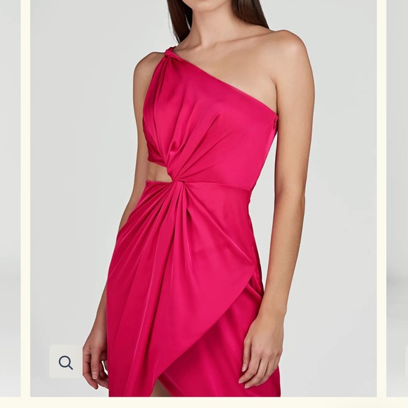 Amur Deena one shoulder Fushia Dress 👗 - Picture 3 of 6